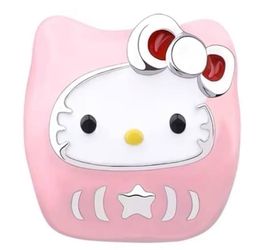 Silver Alloy Sanrio Pink Hello Kitty Charm