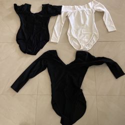 3 Ballet Leotards For Women Size Medium (Shinny Material)