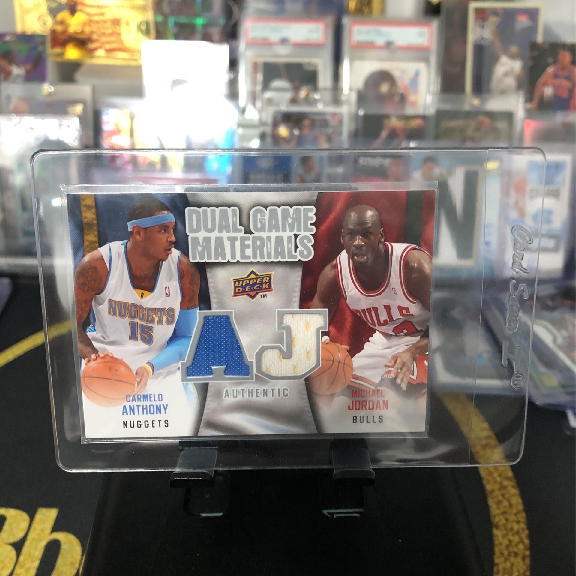 Michael Jordan / Carmelo Anthony Dual Game Used Patch