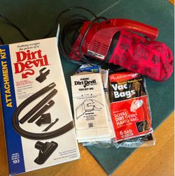 Dirt Devil Hand Vac with Attachment Kit and Bags