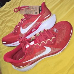 Nike Air Zoom Pegasus 41 Brand New San Francisco 49ers Gym Red/White Shoes