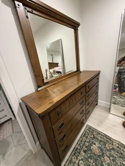 Brown Distressed Dresser