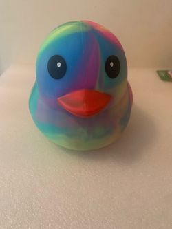 Squeeezy Sunny Days Jumbo Tie Dye Duck 🐥🌈 Squish Stress