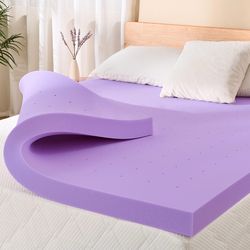 EGOHOME 2 Inch Full Lavender Scented Memory Foam Mattress Topper