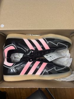 Adidas Samba Black Patent Pink Sneakers