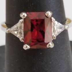 Sterling Silver ring With 3 Stones