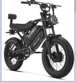 HAPPYRUN G70 Pro Adult Electric Bike: 5000W Dual Motor Peak | 36MPH High-Speed Off-Road | 20" Fat Tire 38Ah Long-Range Removable Battery | 85+ Miles A