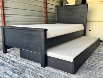 2  Pottery Barn Kids Charlie twin beds with Trundle