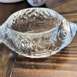 Glass Fish Trinket Tray