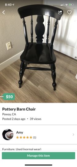 Pottery Barn Chair