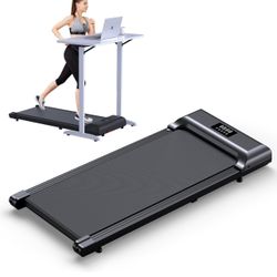 Walking Pad，Under Desk Treadmill 2 in 1 Treadmills，Portable Walking Treadmill 2.5HP, 320lbs Max Weight Remote Control LED Display,Installation-Free Jo
