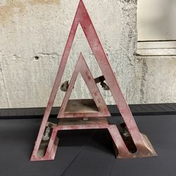 Vintage Metal Initial A - garden, rustic decor