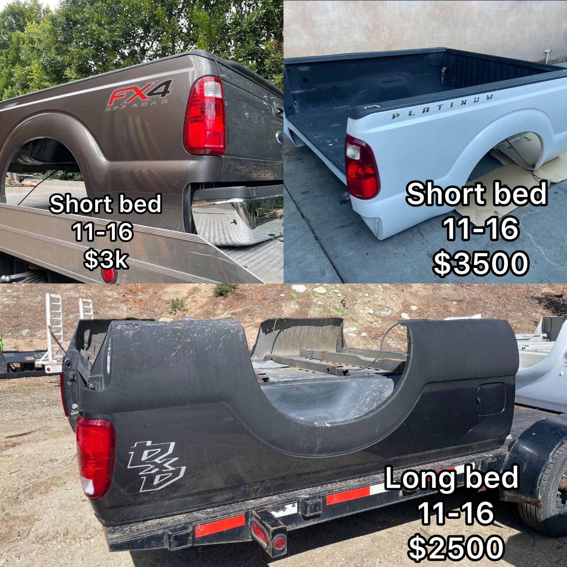 Ford Super duty Short & Long Bed