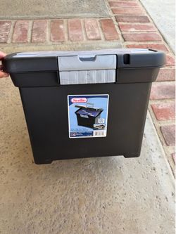 Sterilite Portable File Box / Filing Storage Tote