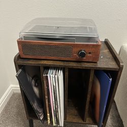 Record Player And Table 