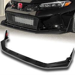 For 2023-2026 Honda Civic Type-R FL5 Real Carbon Fiber Front Bumper Lip Spoiler -(2-PU-205-R-RCF