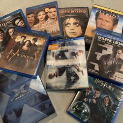 DVDs and Blu-Ray. Some Not Opened. 