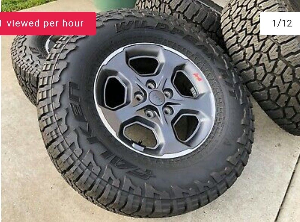 2020 17” Jeep Gladiator OEM Grey Wheels