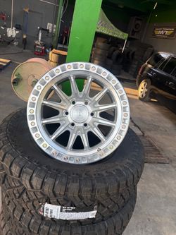 Simulated Beadlock Wheel with 265/70R17 All-Terrain Tires