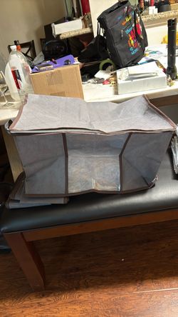 Fabric storage bins