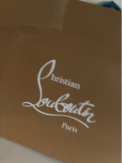 Christian louboutin, red & grey , size 38  and 8 in U.S women’s