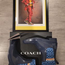 Coach Rubber Boots 'Ombre Blue'