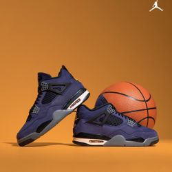 Size 11 Retro Jordan 4 Lakeshow Lakers Kobe Bryant  