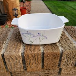 Iris Vintage Corning Ware Casserole Dish 
