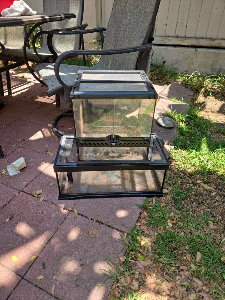 Two Reptile/Pet Enclosures