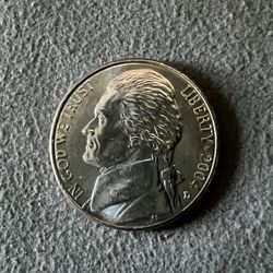 2004-D Nickel “new” (uncirculated) 1803 Louisiana Purchase 
