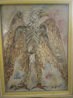 Autographed DeGrazia Print - Eagle