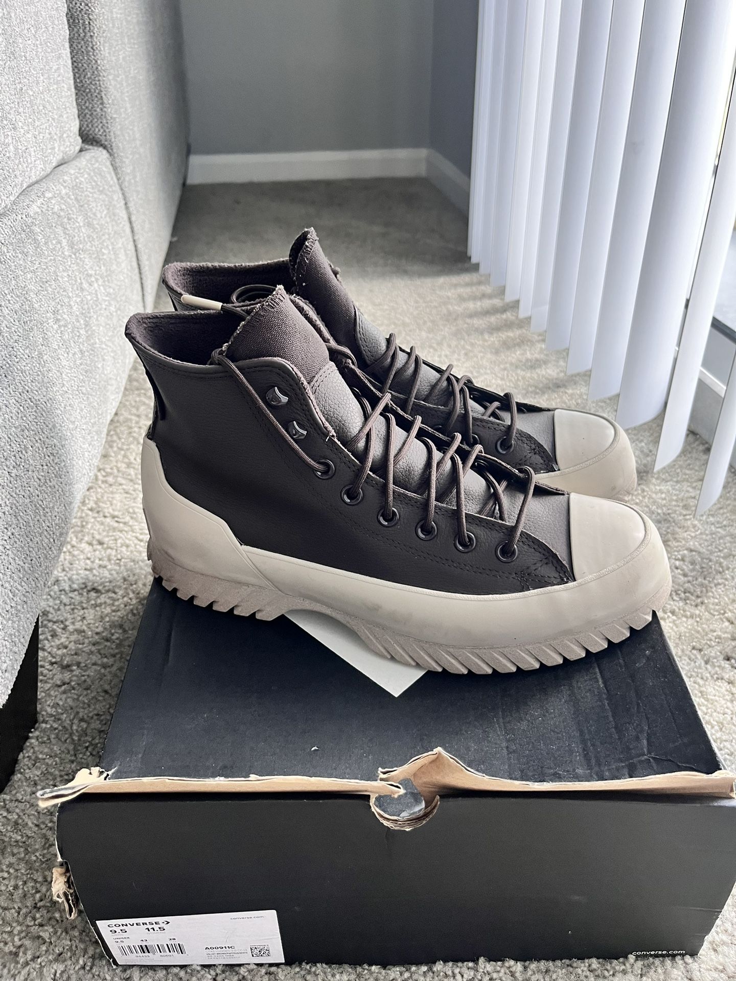 Converse Boots All Star Lugged 2.0 ‘Velvet Brown’ Men Size 10