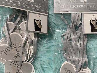 Mr & Mrs  Paper Tags 