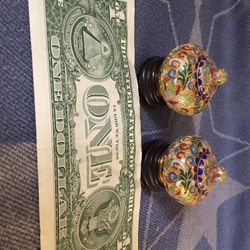 A Pair Of Cloisonne Jar