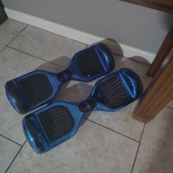 Pair of Blue Hoverboards – Working Condition