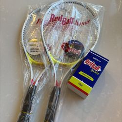Red Ball Youth tennis racket 1 pair and two low compression tennis ball,new unopened unused