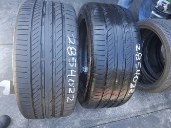 Pair 285/40/22 Continental ContiSportContac
