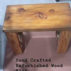 Refurbished Wood Hand Crafted Benches
