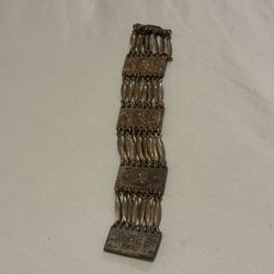 Heavy Vintage Sterling Silver Bracelet 47g