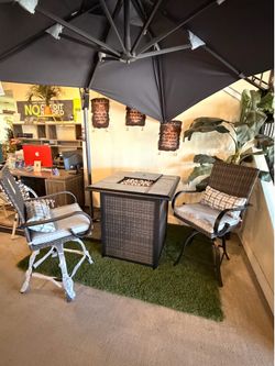3pc counter height Firepit set