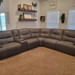 Sectional Couch With 3 Reclining Seats