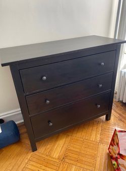 IKEA hemnes 3 drawer set black - excellent condition