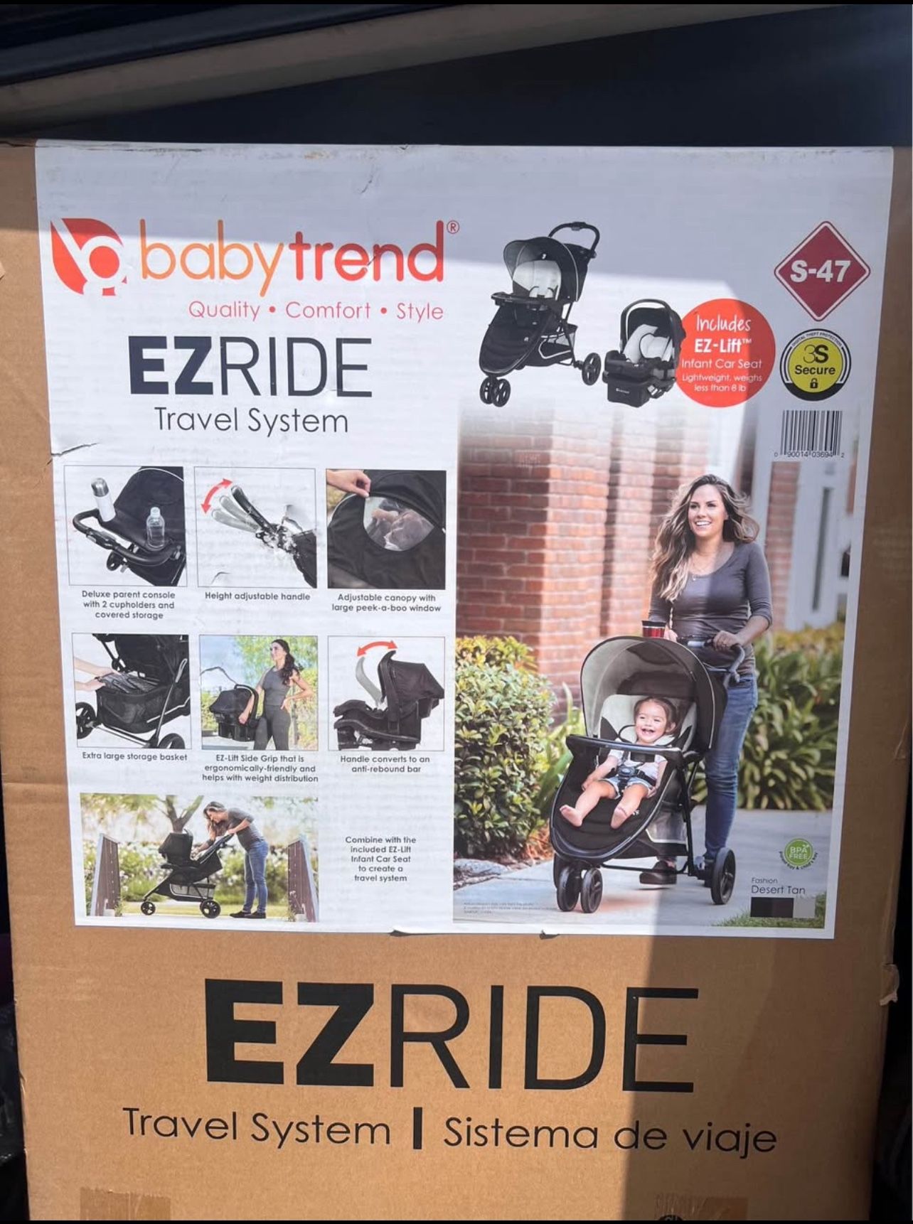 NEW- Babytrend Ez Ride Stroller