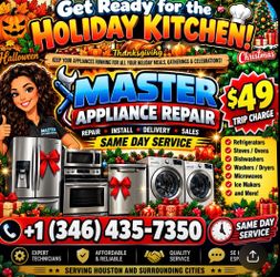 Washer Dryer Stove Dishwasher Refrigerator