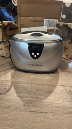 Magnasonic Ultrasonic Cleaner - 20oz Stainless Steel Tank, Digital Timer, 5 Cleaning Modes, Ultrasonic Jewelry Cleaner for All Jewelry, Eyeglasses, Wa