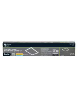 2x2 Commercial Electric LED T-Bar Grid Light Kit