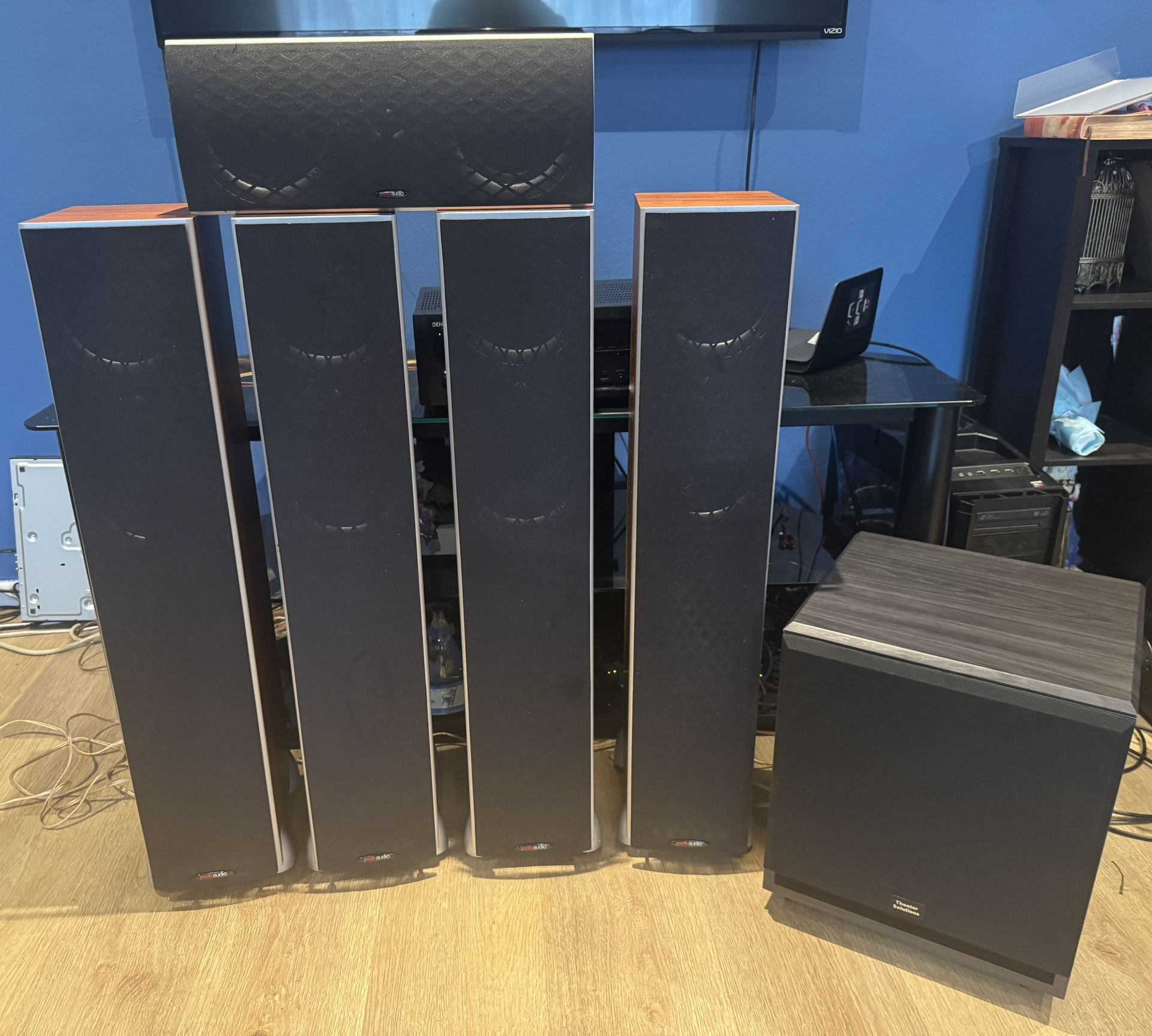 Home Theater Speakers + Subwoofer 