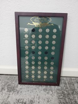 Fifty States Quarters With Nice Display 