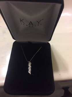 Past present future 14k White Gold pendant Never used