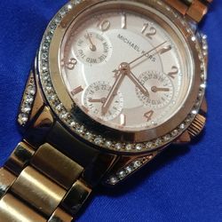 Michael Kors Mini Blair 33mm Crystal Accented Women's Watch